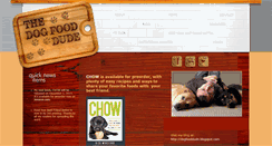 Desktop Screenshot of dogfooddude.com