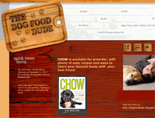 Tablet Screenshot of dogfooddude.com